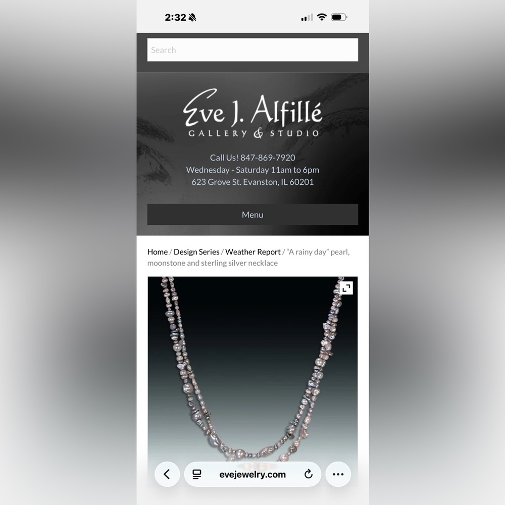 18k Sapphire Bead Necklace - Eve J Alfille - Picture 10 of 10